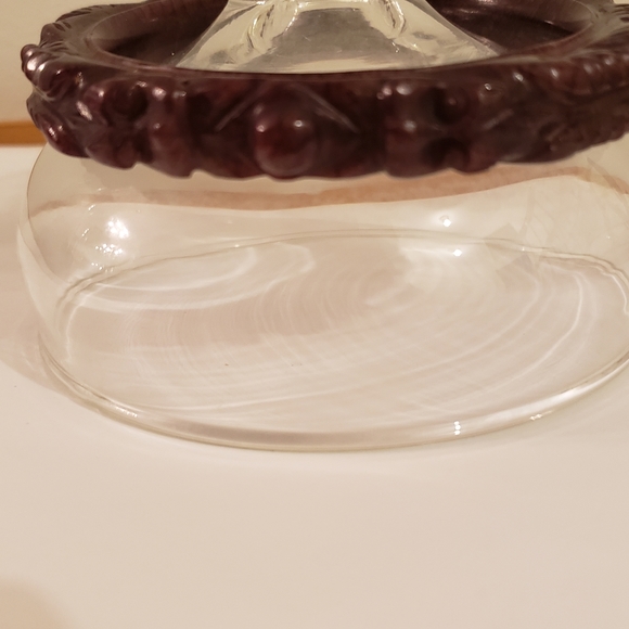 Stunning vintage carved Stone bangle - Picture 3 of 5